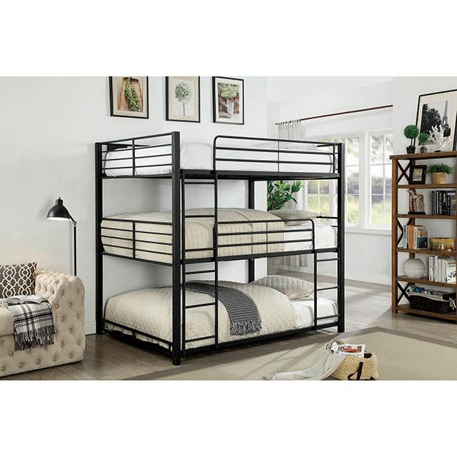 Olga I Antique Black Full/Full Bunk Bed - Furniture 4 Less Outlet (Salinas,CA)