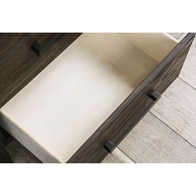 Rexburg Wire-Brushed Rustic Brown Night Stand - Furniture 4 Less Outlet (Salinas,CA)