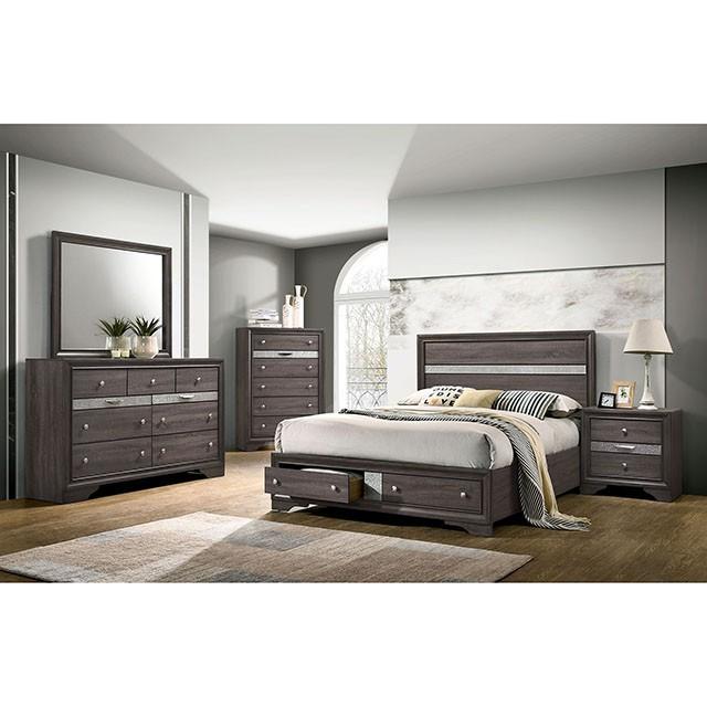 Chrissy Gray Queen Bed - Furniture 4 Less Outlet (Salinas,CA)