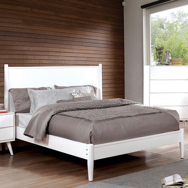 LENNART II Black & White Cal.King, E.King, Full, Queen, Twin Bed - Furniture 4 Less Outlet (Salinas,CA)