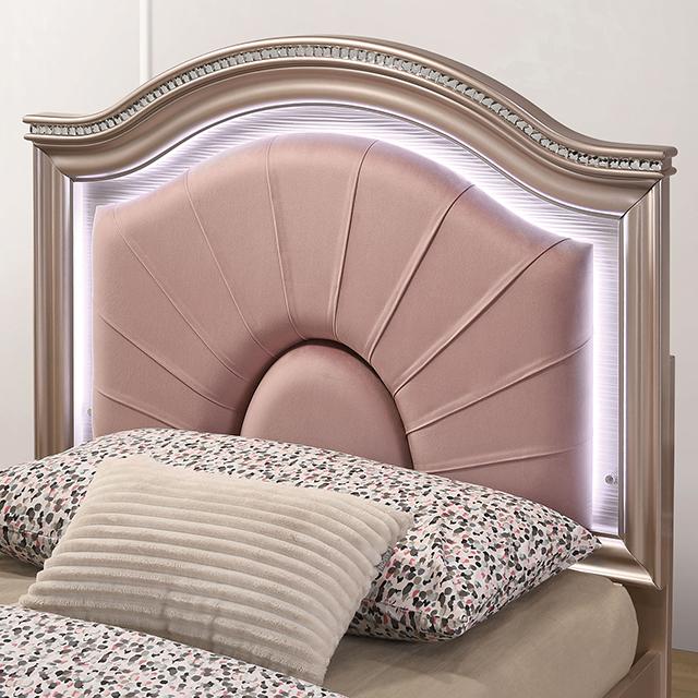 ALLIE Twin Bed, Rose Gold - Furniture 4 Less Outlet (Salinas,CA)