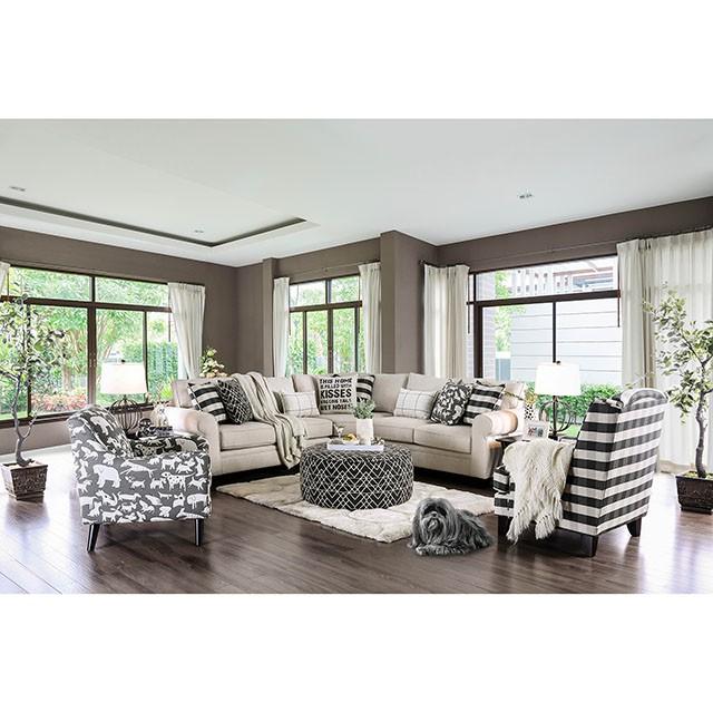 Patricia Ivory Sectional - Furniture 4 Less Outlet (Salinas,CA)