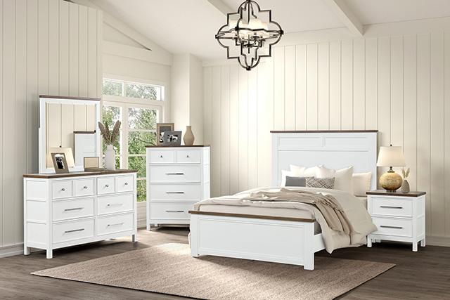 Bed Pinetop Blue & White - Furniture 4 Less Outlet (Salinas,CA)