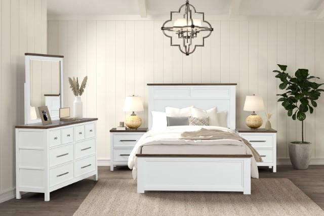 Bed Pinetop Blue & White - Furniture 4 Less Outlet (Salinas,CA)
