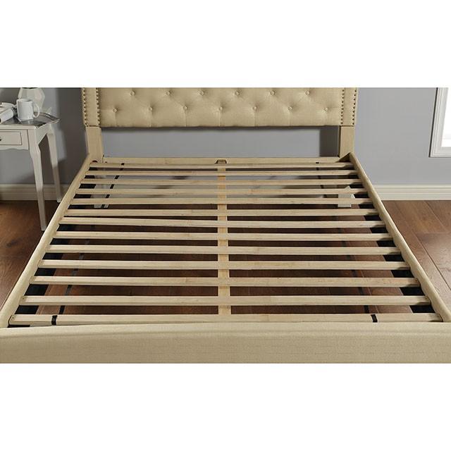 Aubree Bed Beige - Furniture 4 Less Outlet (Salinas,CA)