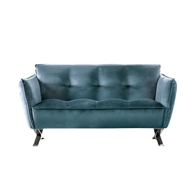 Civellutino Loveseat Teal - Furniture 4 Less Outlet (Salinas,CA)