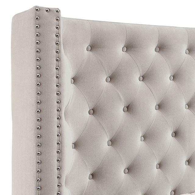 ROSABELLE Queen Bed, Ivory - Furniture 4 Less Outlet (Salinas,CA)