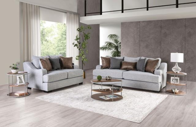 SKYLINE Sofa, Light Gray/Brown - Furniture 4 Less Outlet (Salinas,CA)
