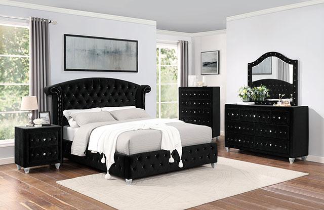 ZOHAR Mirror, Black - Furniture 4 Less Outlet (Salinas,CA)