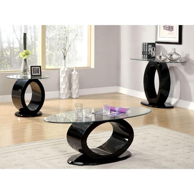 LODIA III Black Sofa Table, Black - Furniture 4 Less Outlet (Salinas,CA)