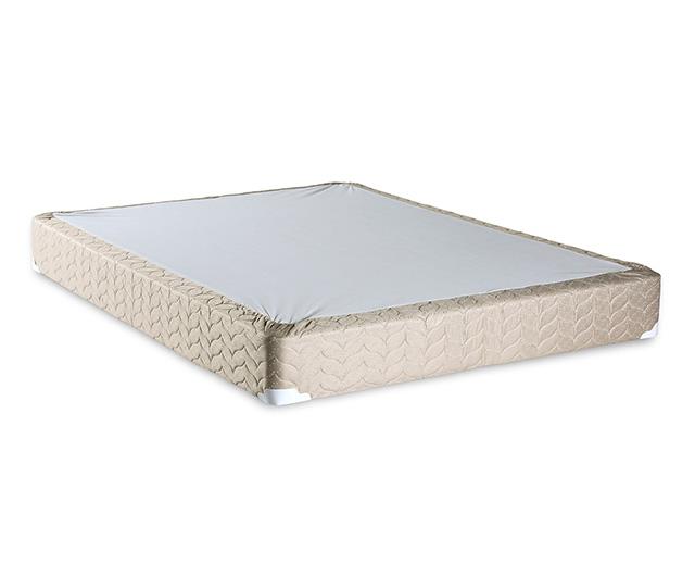 Lilium White/Brown Foundation, E.King - Furniture 4 Less Outlet (Salinas,CA)