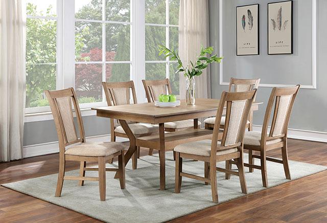 UPMINSTER Side Chair (2/CTN), Natural Tone/Beige - Furniture 4 Less Outlet (Salinas,CA)