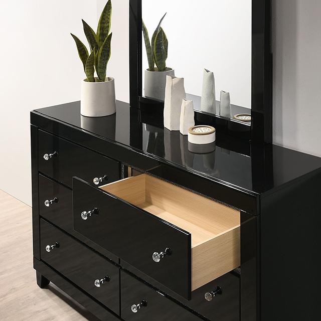 Magdeburg Bed Black & White - Furniture 4 Less Outlet (Salinas,CA)