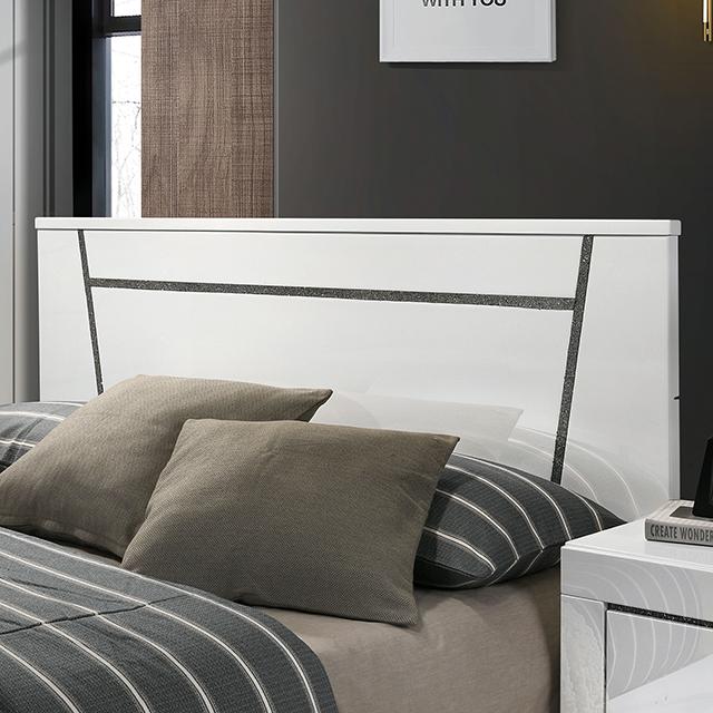 MAGDEBURG Cal.King Bed, Black & White - Furniture 4 Less Outlet (Salinas,CA)