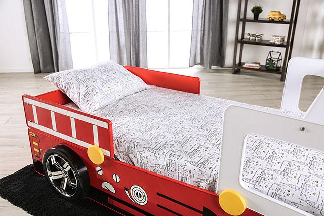 FIERSTALL Twin Bed, Red - Furniture 4 Less Outlet (Salinas,CA)