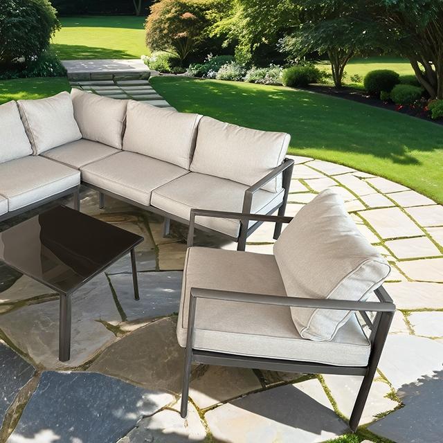 Farisha 6 Pc. Outdoor Sectional Set - Furniture 4 Less Outlet (Salinas,CA)