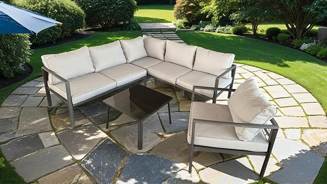 Farisha 6 Pc. Outdoor Sectional Set - Furniture 4 Less Outlet (Salinas,CA)
