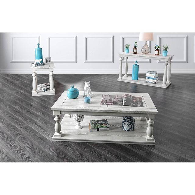 Arlington Antique White End Table - Furniture 4 Less Outlet (Salinas,CA)