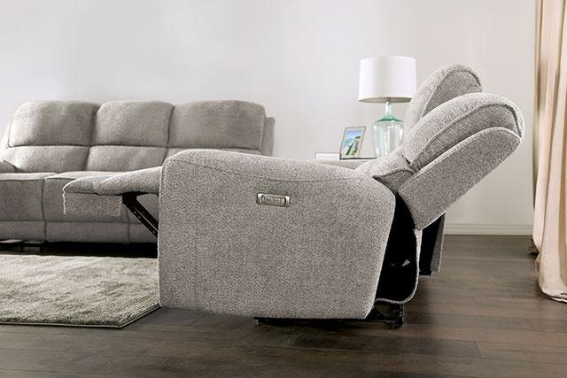 MORCOTE Power Sofa, Light Gray - Furniture 4 Less Outlet (Salinas,CA)