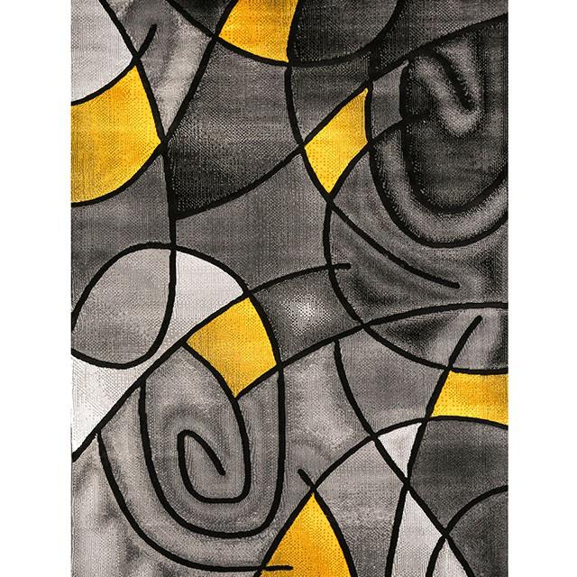 Sivas Charcoal Yellow 8' X 10' Area Rug - Furniture 4 Less Outlet (Salinas,CA)