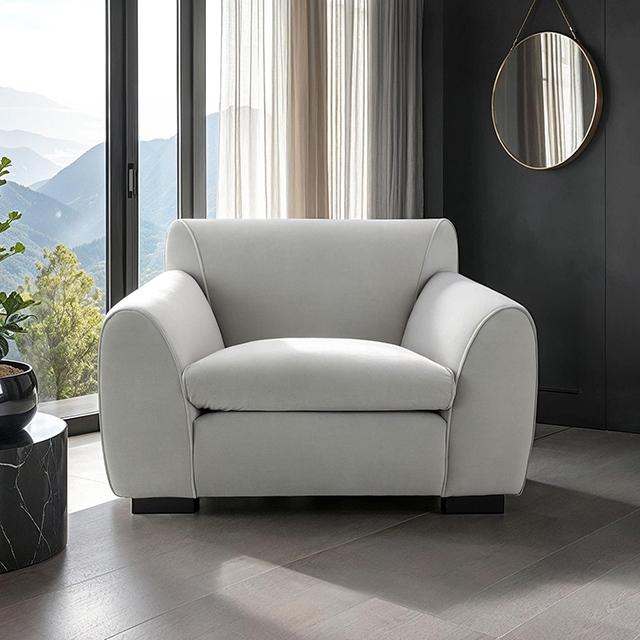 Severo Chair Light Gray - Furniture 4 Less Outlet (Salinas,CA)