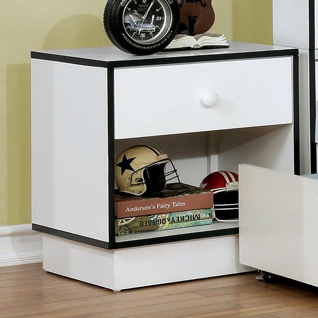Bobbi Night Stand Blue - Furniture 4 Less Outlet (Salinas,CA)