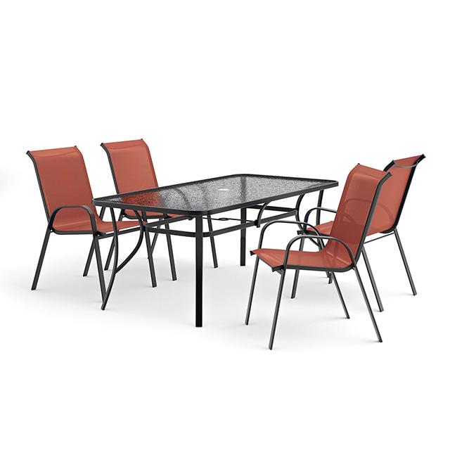 Pierro 5 Pc. Outdoor Dining Set - Furniture 4 Less Outlet (Salinas,CA)