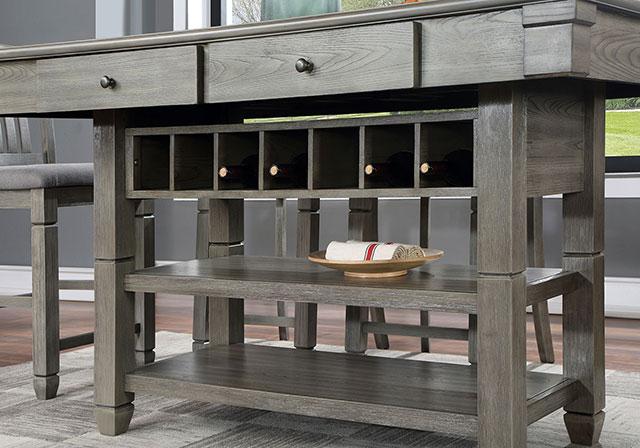 ANAYA Counter Ht. Table, Gray - Furniture 4 Less Outlet (Salinas,CA)