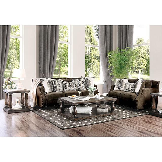 Cornelia Light Brown Love Seat - Furniture 4 Less Outlet (Salinas,CA)
