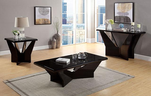 DUBENDORF Sofa Table, Black - Furniture 4 Less Outlet (Salinas,CA)
