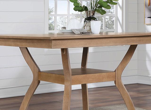 UPMINSTER Counter Ht. Table, Natural Tone - Furniture 4 Less Outlet (Salinas,CA)