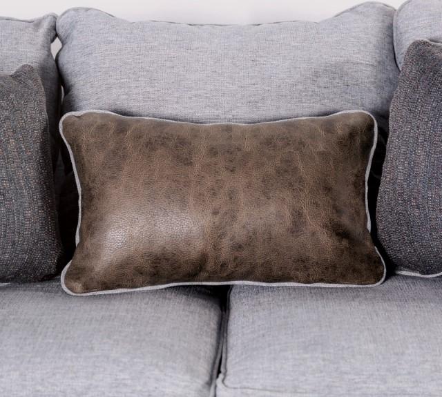 SKYLINE Sofa, Light Gray/Brown - Furniture 4 Less Outlet (Salinas,CA)