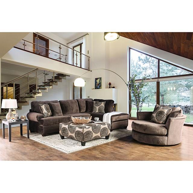 Bonaventura Brown Swivel Chair - Furniture 4 Less Outlet (Salinas,CA)