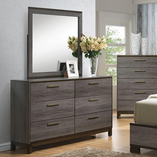 MANVEL Two-Tone Antique Gray Dresser - Furniture 4 Less Outlet (Salinas,CA)