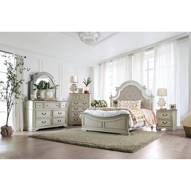 Pembroke Antique Whitewash Mirror - Furniture 4 Less Outlet (Salinas,CA)