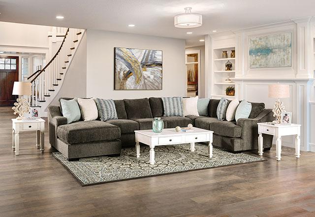 FARRINGDON Sectional, Dark Gray - Furniture 4 Less Outlet (Salinas,CA)