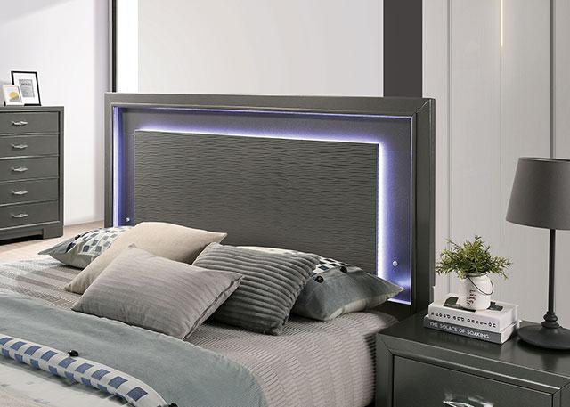 ALISON Full Bed, Dark Walnut - Furniture 4 Less Outlet (Salinas,CA)