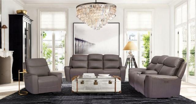 ARTEMIA Power Recliner, Gray - Furniture 4 Less Outlet (Salinas,CA)