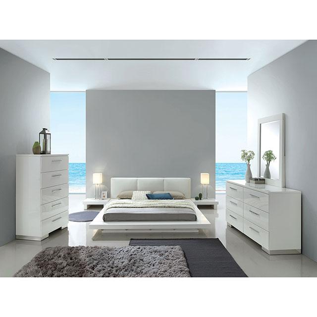 Christie Glossy White Mirror - Furniture 4 Less Outlet (Salinas,CA)