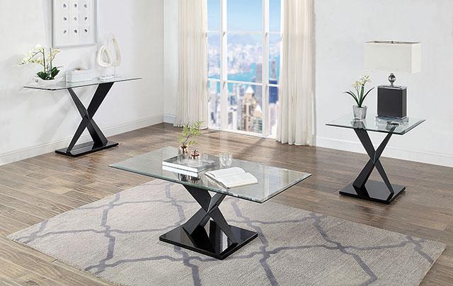 XANTHUS End Table, Black - Furniture 4 Less Outlet (Salinas,CA)