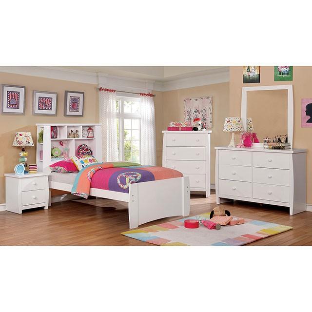Marlee White Night Stand - Furniture 4 Less Outlet (Salinas,CA)