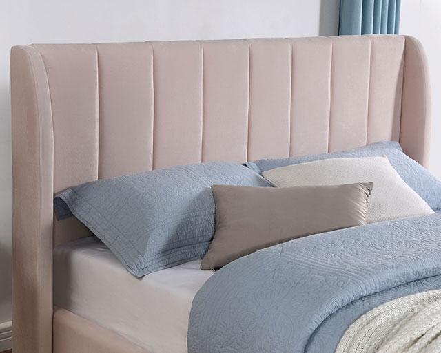 PEARL Full, Queen, & Twin Bed, Light Pink - Furniture 4 Less Outlet (Salinas,CA)