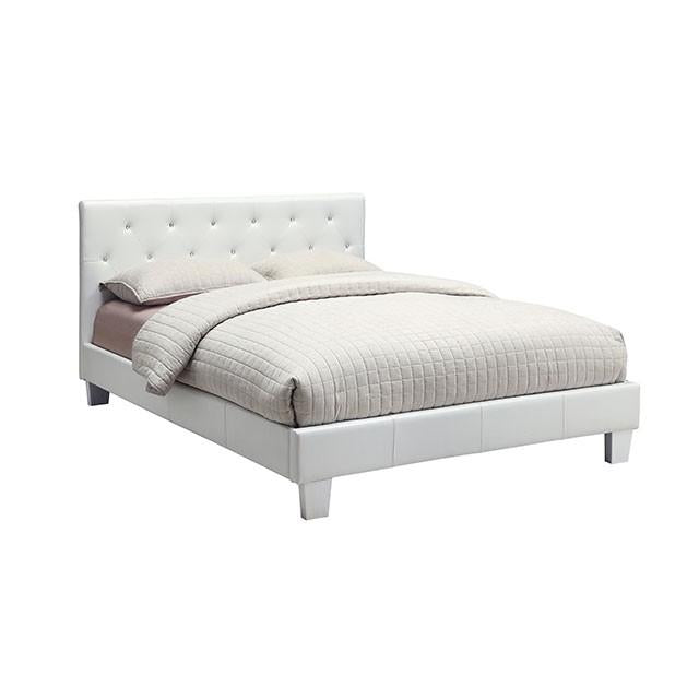 Velen White Cal.King Bed - Furniture 4 Less Outlet (Salinas,CA)