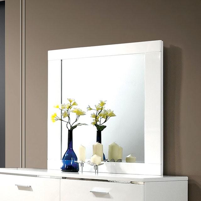 Malte White Mirror - Furniture 4 Less Outlet (Salinas,CA)