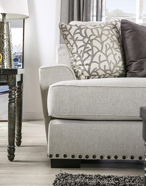 PICOTEE Sofa, Light Gray/Black - Furniture 4 Less Outlet (Salinas,CA)