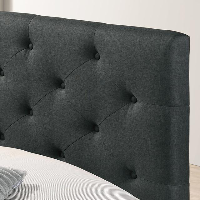 SYBELLA E.King Bed, Dark Gray - Furniture 4 Less Outlet (Salinas,CA)