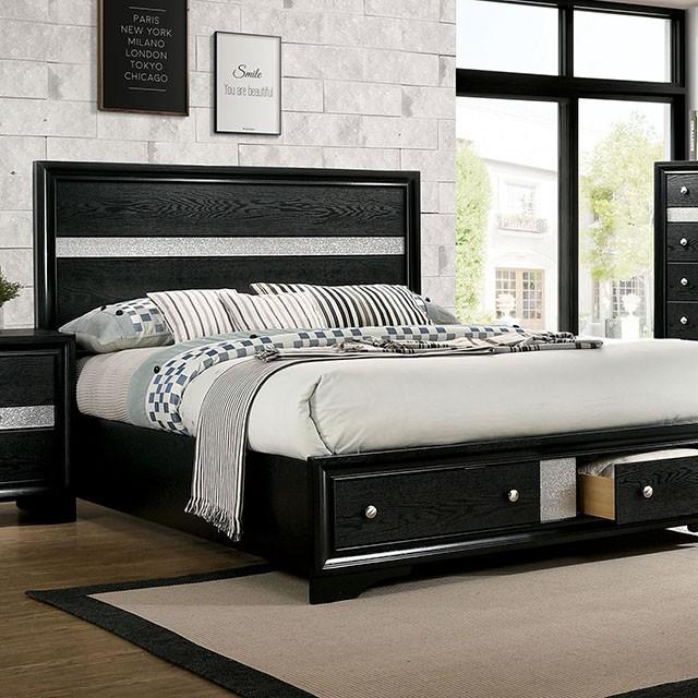 CHRISSY E.King, Full, & Queen Bed White, Grey, & Black - Furniture 4 Less Outlet (Salinas,CA)