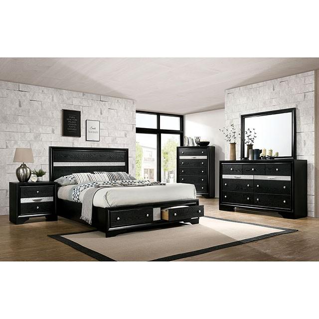 CHRISSY E.King, Full, & Queen Bed White, Grey, & Black - Furniture 4 Less Outlet (Salinas,CA)