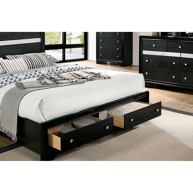 CHRISSY E.King, Full, & Queen Bed White, Grey, & Black - Furniture 4 Less Outlet (Salinas,CA)
