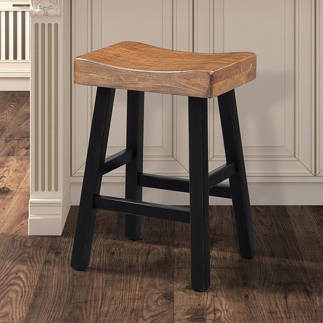 Biasca 24" Stool (2/CTN) White, Brown, & Black - Furniture 4 Less Outlet (Salinas,CA)